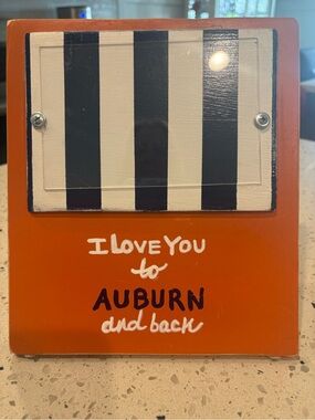 I Love You to Auburn and Back Orange Picture Frame